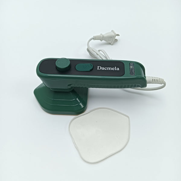Dacmela clothes steamers Portable Handheld Garment Steamer with Brush Attachment, Green