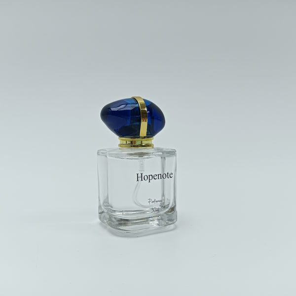 Hopenote Perfumes 30ml Perfumes, Amber Vanilla Scent, Luxury Glass Bottle with Blue Faceted Cap