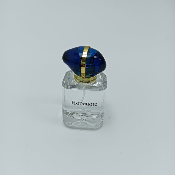 Hopenote Perfumes 30ml Perfumes, Amber Vanilla Scent, Luxury Glass Bottle with Blue Faceted Cap