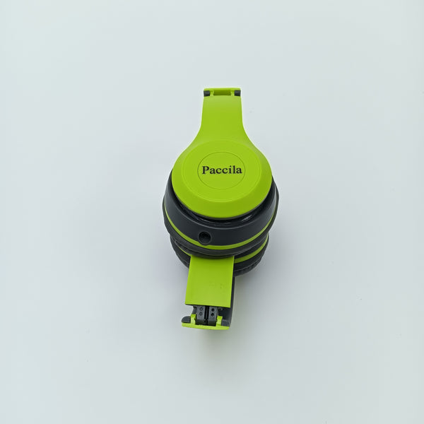 Paccila Wireless cellular phone headsets Wireless Over-Ear Headphones, Green and Black, Cushioned Ear Pads, Adjustable Headband