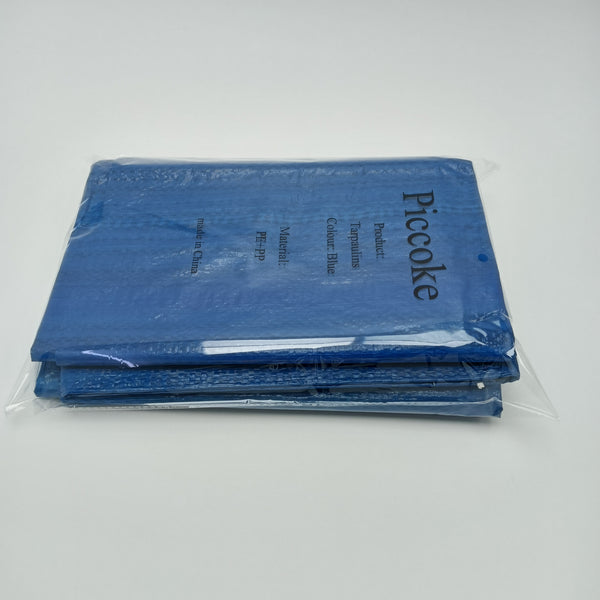 Piccoke Tarpaulins Blue PE+PP Material Heavy Duty Tarpaulin for Camping and Outdoor Activities