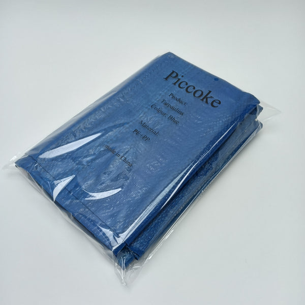 Piccoke Tarpaulins Blue PE+PP Material Heavy Duty Tarpaulin for Camping and Outdoor Activities