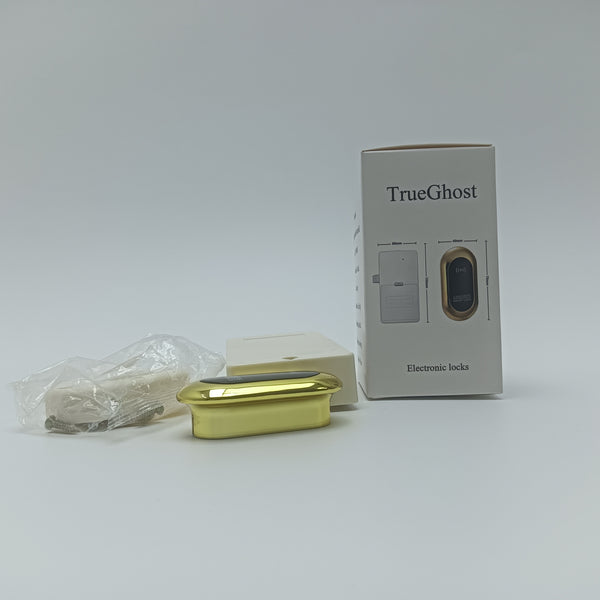 TrueGhost Electronic locks Gold and Black Electronic Sensing Cabinet Lock, ABS Material, 75x40MM