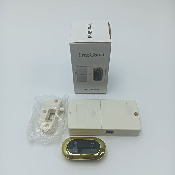 TrueGhost Electronic locks Gold and Black Electronic Sensing Cabinet Lock, ABS Material, 75x40MM