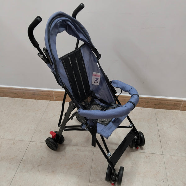RapOcean Strollers Lightweight Stroller, Blue with Black Mesh, Foldable Baby Stroller with Canopy