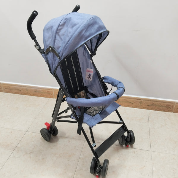 RapOcean Strollers Lightweight Stroller, Blue with Black Mesh, Foldable Baby Stroller with Canopy