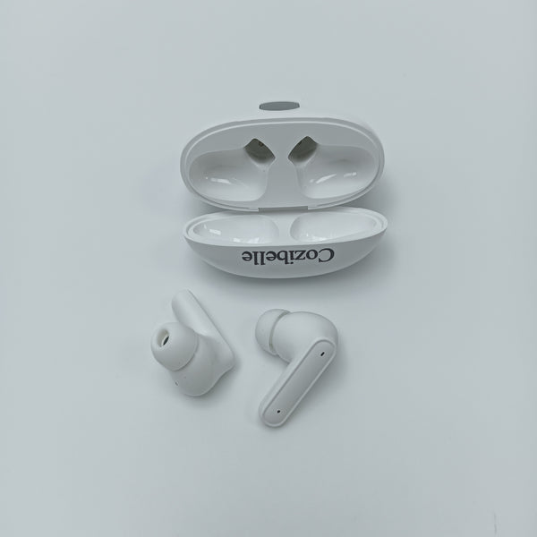 Cozibelle Earphones Wireless in-Ear Earphones with Charging Case, White