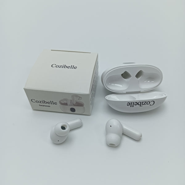 Cozibelle Earphones Wireless in-Ear Earphones with Charging Case, White