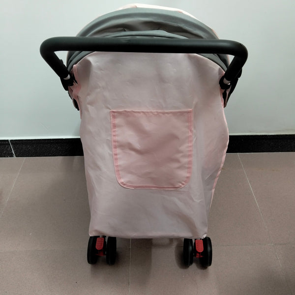Wowdolo Strollers Lightweight Baby Stroller, Pink and Gray, with Mesh Ventilation and Storage Basket