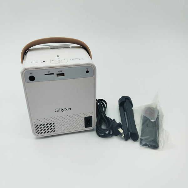 JollyNet Multimedia projectors Portable Multimedia Video Projector with Handle and Remote