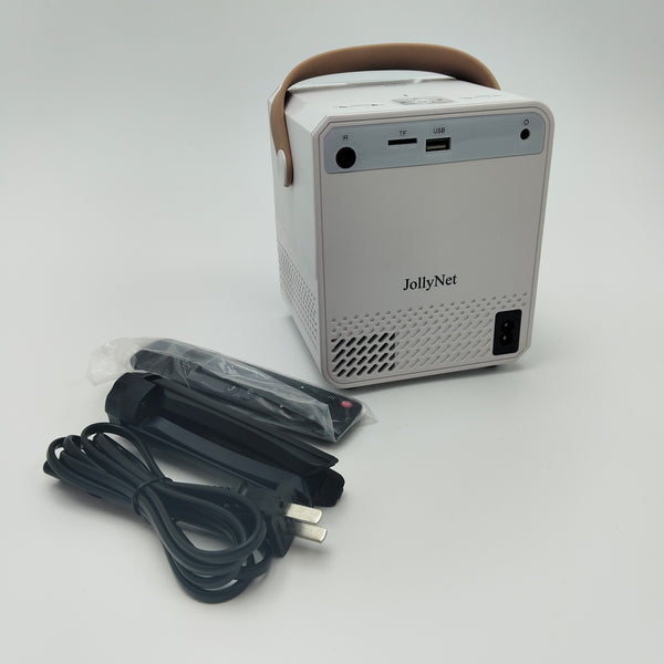 JollyNet Multimedia projectors Portable Multimedia Video Projector with Handle and Remote