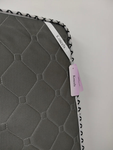 Koscels Futon mattresses Gray Quilted Pattern Mattress with Decorative Border Trim