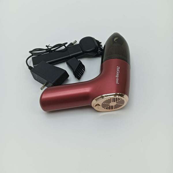 ZhiGong-tool Vacuum cleaners Handheld Vacuum Cleaner with Brush Attachments, Red, Rechargeable Cordless