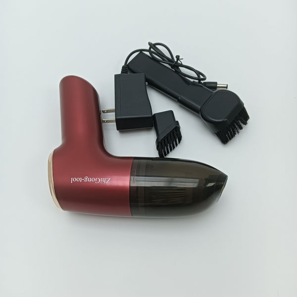 ZhiGong-tool Vacuum cleaners Handheld Vacuum Cleaner with Brush Attachments, Red, Rechargeable Cordless