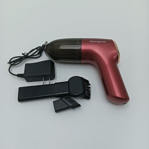 ZhiGong-tool Vacuum cleaners Handheld Vacuum Cleaner with Brush Attachments, Red, Rechargeable Cordless