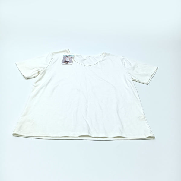 KINETON T-shirts Women's Casual Basic Slim Fit Short Sleeve