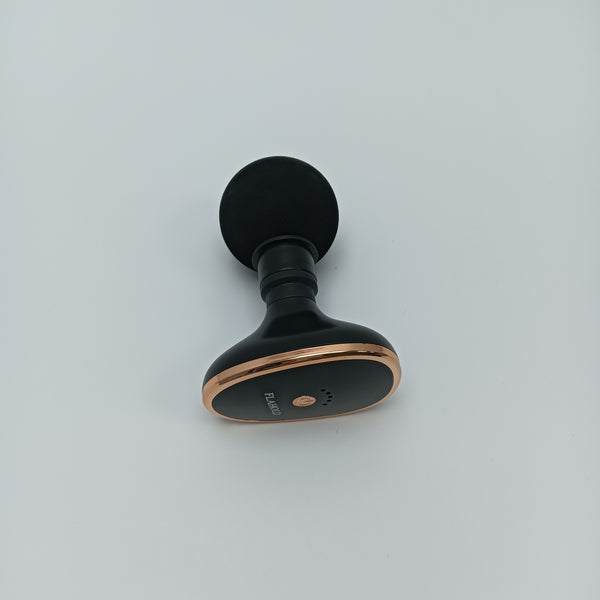 FLAHOLD Vibromassage apparatus Handheld Electric Massager, Black with Rose Gold Trim