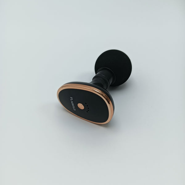FLAHOLD Vibromassage apparatus Handheld Electric Massager, Black with Rose Gold Trim