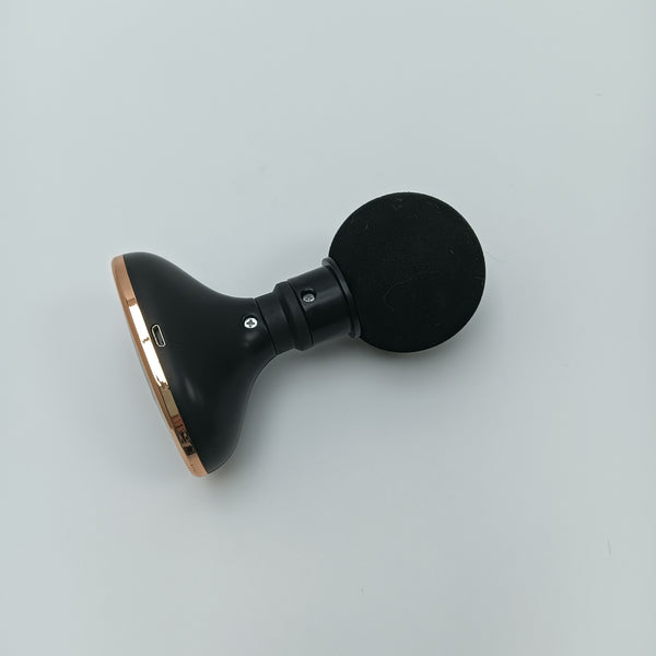 FLAHOLD Vibromassage apparatus Handheld Electric Massager, Black with Rose Gold Trim