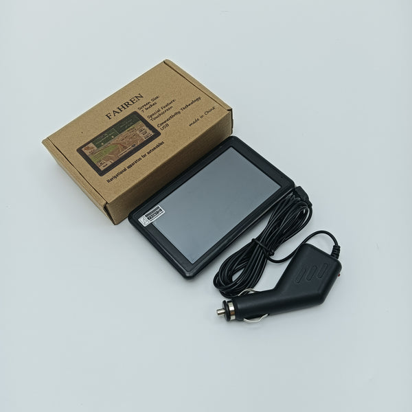 FAHREN Navigational apparatus for automobiles 7 Inch Touchscreen GPS Navigation System for Automobiles with Car Charger and USB Connectivity