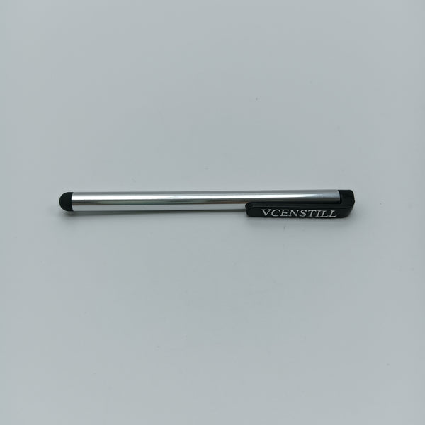 VCENSTILL Touch screen pens Silver Metal Touch Screen Pen with Pocket Clip for Tablets and Smartphones