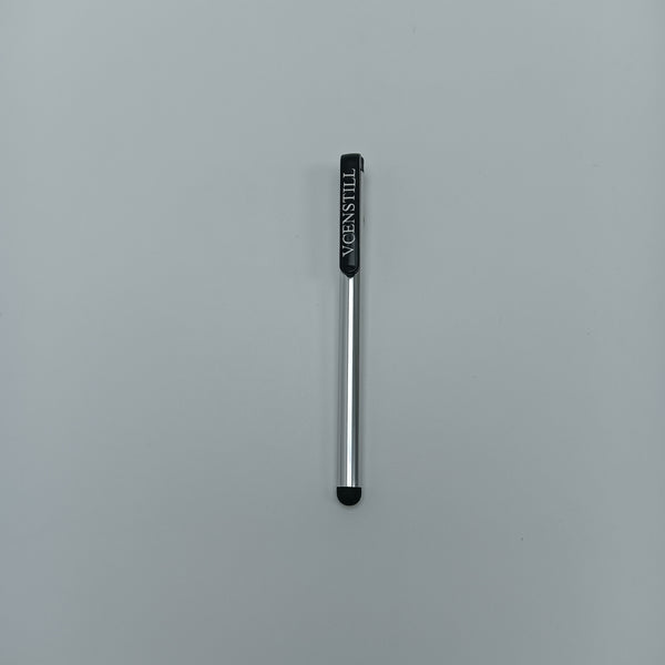 VCENSTILL Touch screen pens Silver Metal Touch Screen Pen with Pocket Clip for Tablets and Smartphones