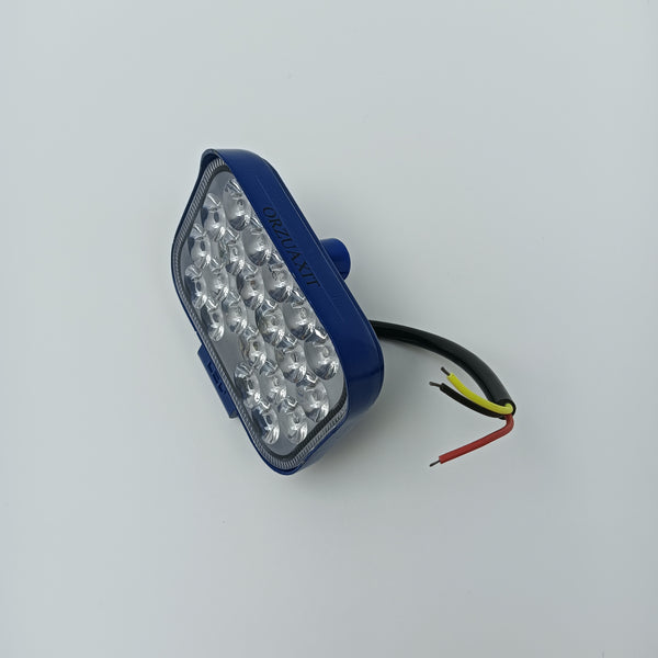 ORZUAXIT Automotive lighting headlights for vehicles Rectangular 21-LED Headlight with Blue Housing, Vehicle Lighting Assembly