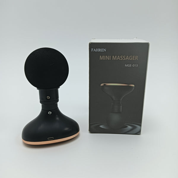 FAHREN Electric massage apparatus for household use Rechargeable Handheld Electric Massager, 5 Speed Settings, Black, 13x8cm, 150g