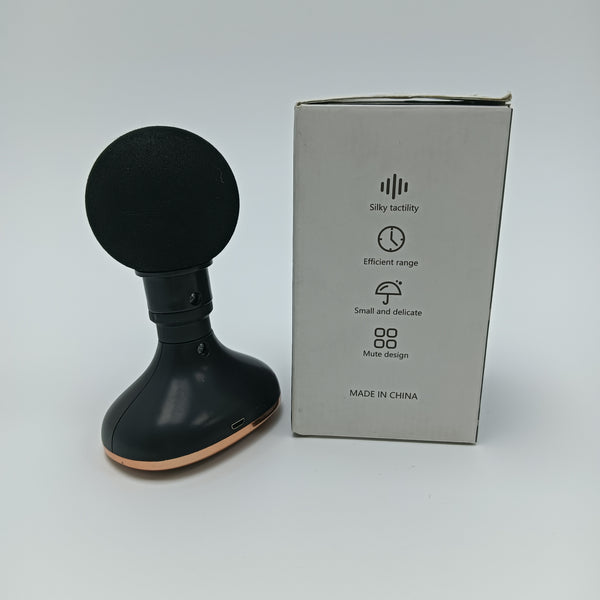 FAHREN Electric massage apparatus for household use Rechargeable Handheld Electric Massager, 5 Speed Settings, Black, 13x8cm, 150g