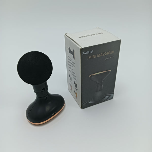 FAHREN Electric massage apparatus for household use Rechargeable Handheld Electric Massager, 5 Speed Settings, Black, 13x8cm, 150g