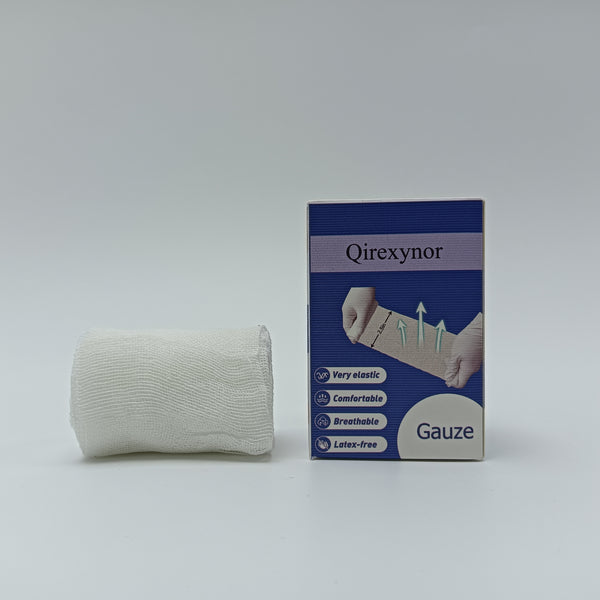 Qirexynor Gauze Elastic Breathable Medical Gauze Bandage, Suitable for First Aid and Medical Institutions
