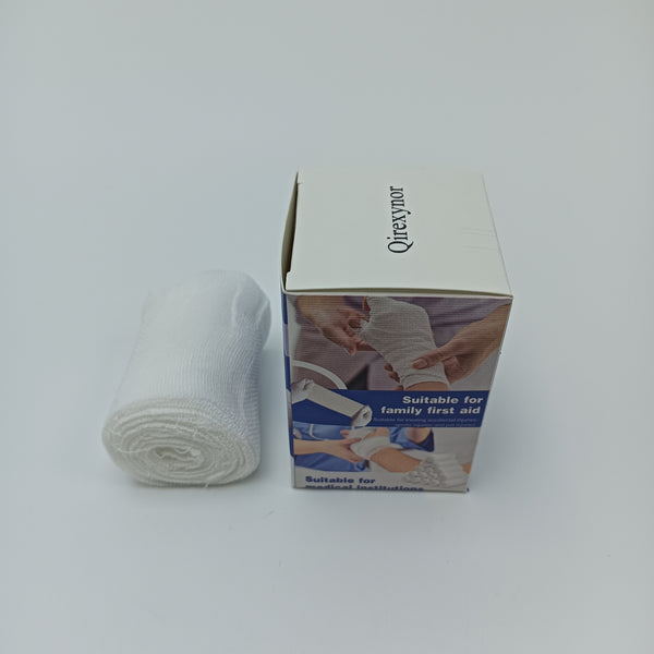 Qirexynor Gauze Elastic Breathable Medical Gauze Bandage, Suitable for First Aid and Medical Institutions