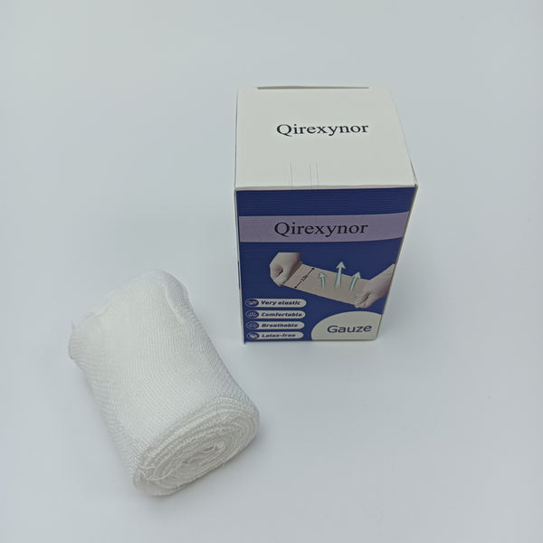 Qirexynor Gauze Elastic Breathable Medical Gauze Bandage, Suitable for First Aid and Medical Institutions