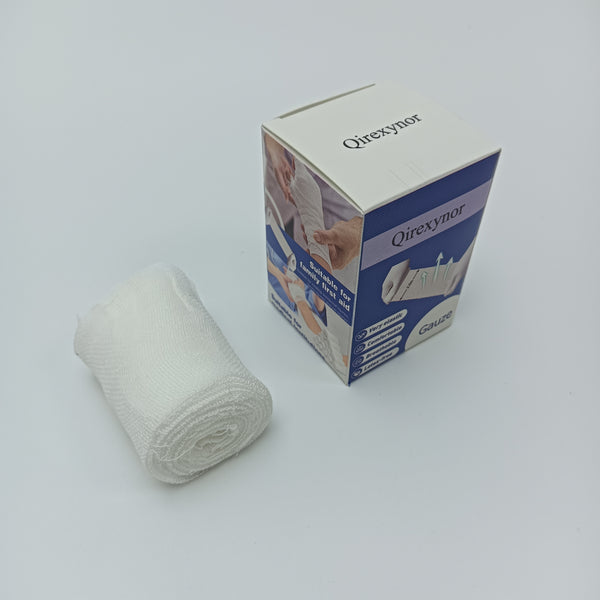 Qirexynor Gauze Elastic Breathable Medical Gauze Bandage, Suitable for First Aid and Medical Institutions