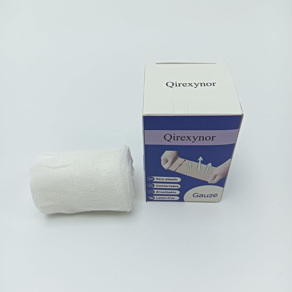 Qirexynor Gauze Elastic Breathable Medical Gauze Bandage, Suitable for First Aid and Medical Institutions