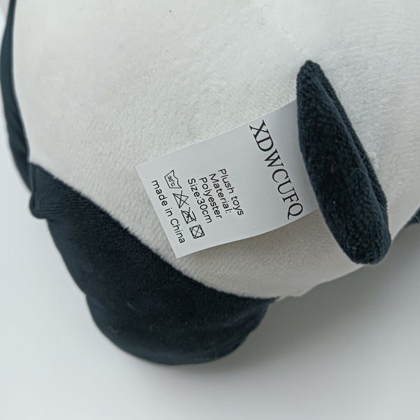 XDWCUFQ Plush toys Soft Stuffed Animal, Black and White, Polyester, 30cm