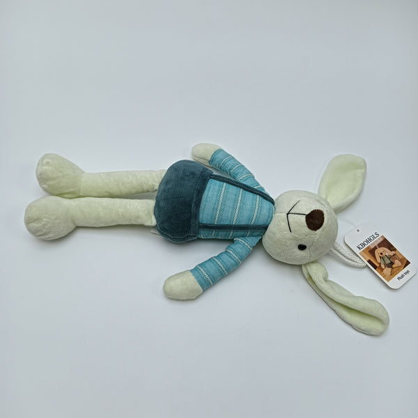KBOHGLS Plush toys Bunny Plush Toy, 12 Inch Cute Rabbit Stuffed Animal in Blue Striped Outfit