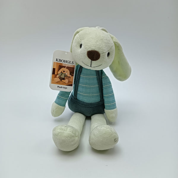 KBOHGLS Plush toys Bunny Plush Toy, 12 Inch Cute Rabbit Stuffed Animal in Blue Striped Outfit