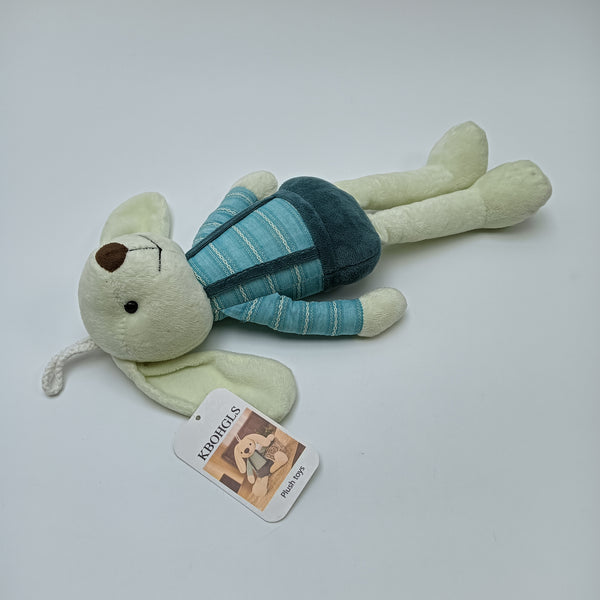 KBOHGLS Plush toys Bunny Plush Toy, 12 Inch Cute Rabbit Stuffed Animal in Blue Striped Outfit