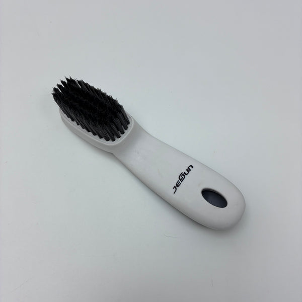 Jesun brushes Multifunctional cleaning brush, white bristle brush for shoe uppers and clothing, with hanging holes design