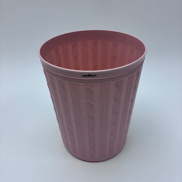 Jesun trash cans Pink plastic trash can for bedrooms, living rooms, and offices