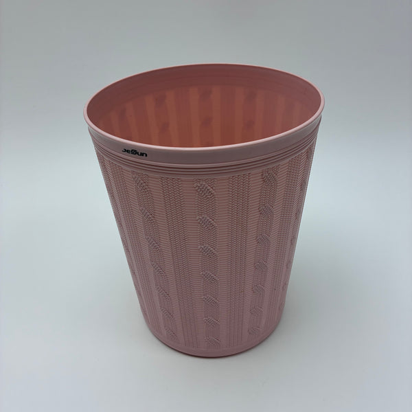 Jesun trash cans Pink plastic trash can for bedrooms, living rooms, and offices