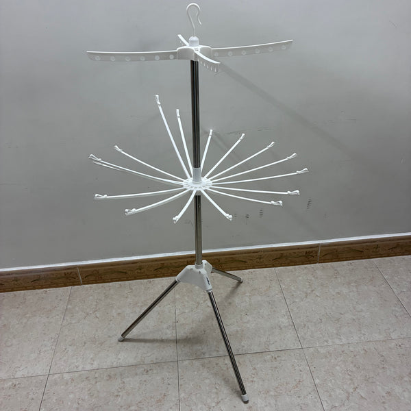 Jesun clothes drying racks Stainless steel floor-standing folding clothes drying rack, multi-functional portable clothes drying tool