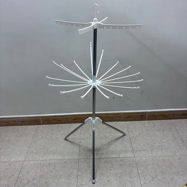 Jesun clothes drying racks Stainless steel floor-standing folding clothes drying rack, multi-functional portable clothes drying tool