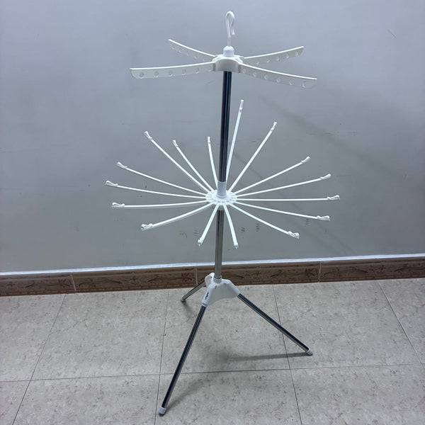 Jesun clothes drying racks Stainless steel floor-standing folding clothes drying rack, multi-functional portable clothes drying tool