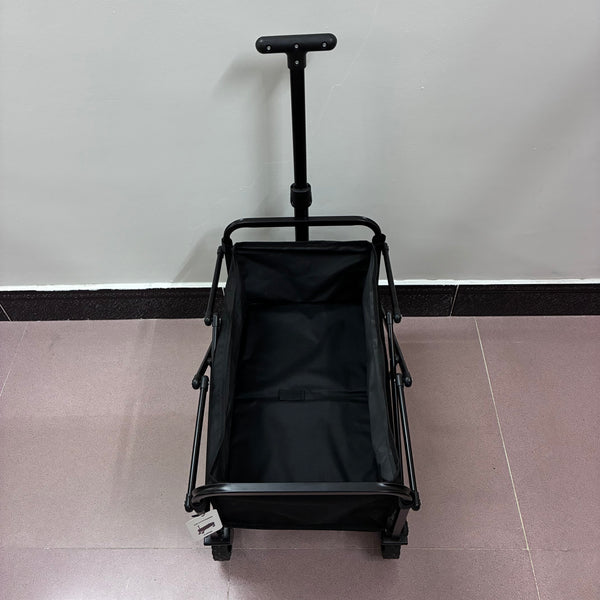 OUTFREE trolleys [furniture] Outdoor folding trolley, portable large-capacity four-wheel camping vehicle, black