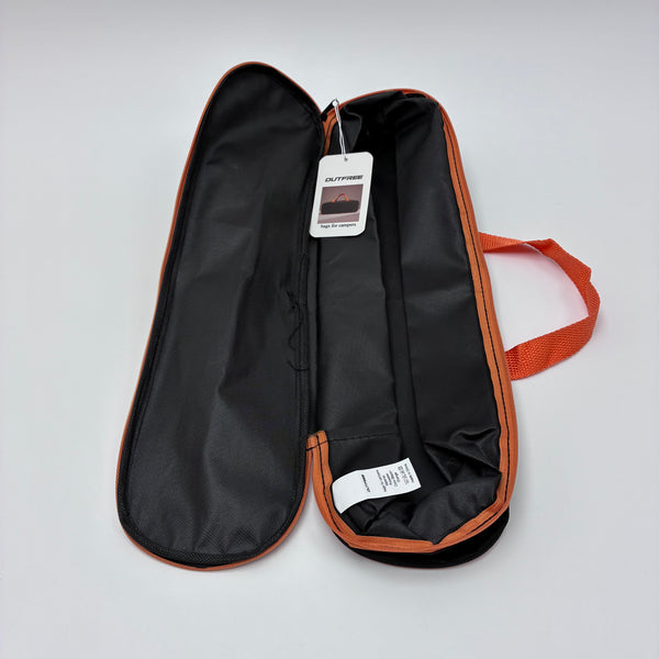OUTFREE bags for campers Outdoor camping equipment storage bag, portable rectangular handbag (black + orange)