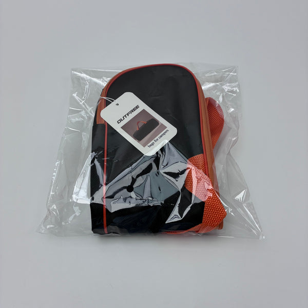 OUTFREE bags for campers Outdoor camping equipment storage bag, portable rectangular handbag (black + orange)