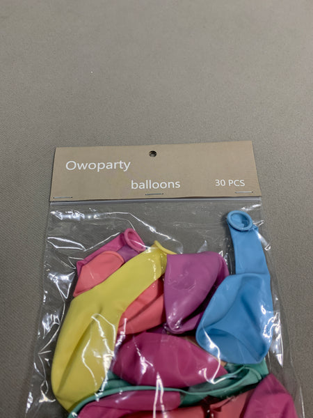 Owoparty balloons Natural latex balloons for parties, weddings, celebrations, commercial events