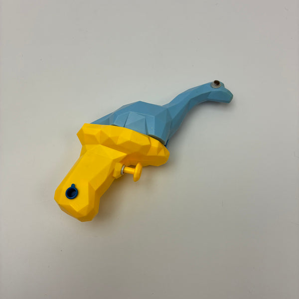 CHZUNUB Water pistols Dinosaur-Shaped Squirt Gun, Blue & Yellow, Safe ABS Material
